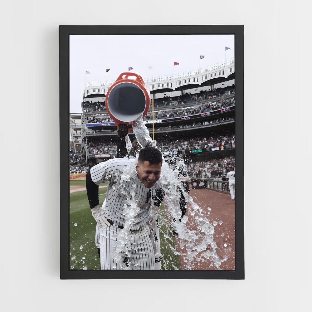 Poster Gleyber en Plein Lancer – affiche Baseball (vue 2)